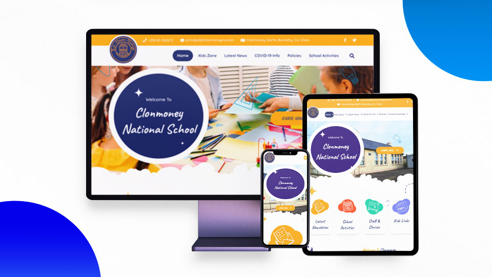Clonmoney NS - Primary School Website Design