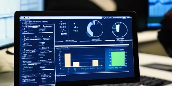 Analytics and reporting of Using AI for Local SEO - AI generated image
